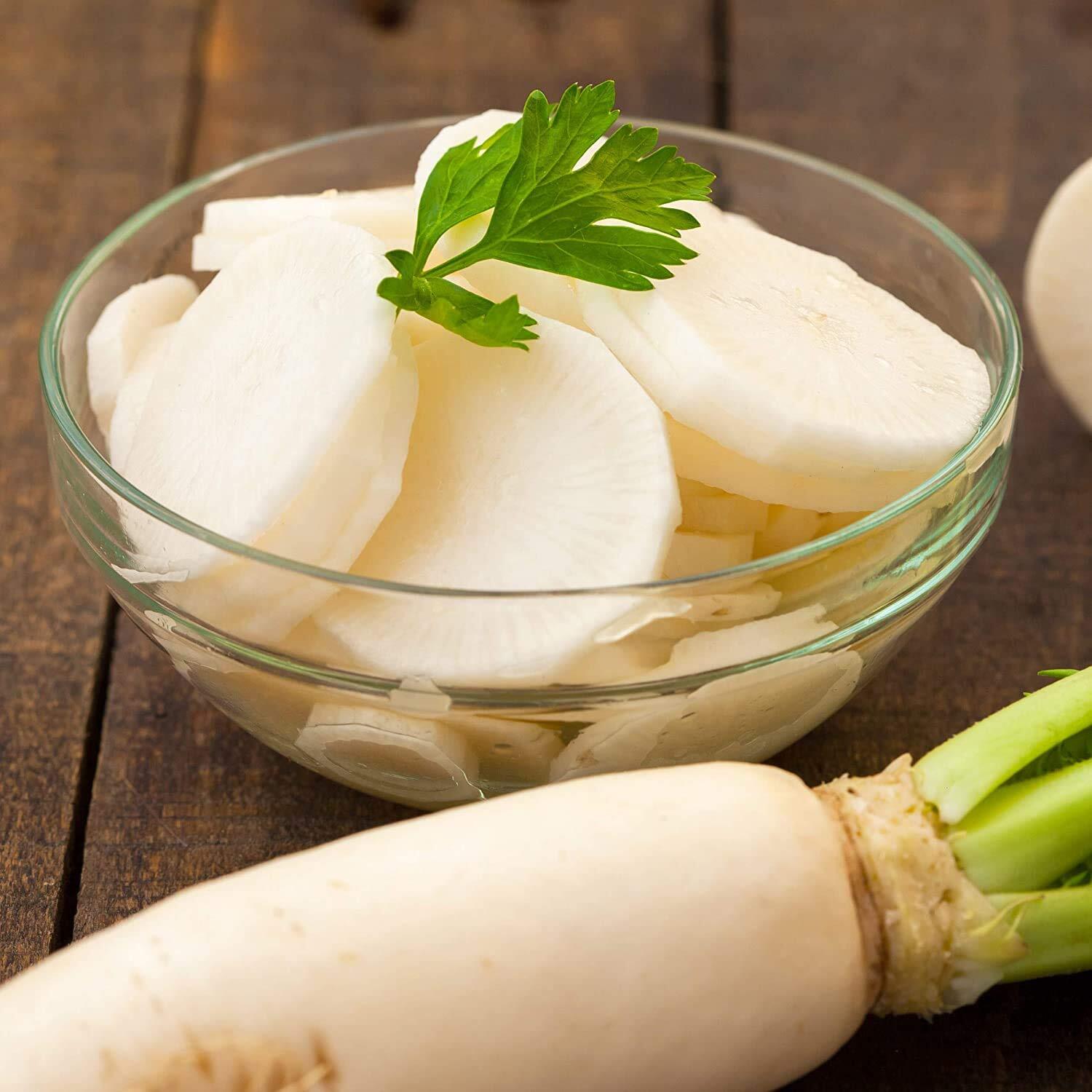 100+ Radish Seeds for Planting | Non-GMO White Icicle Radish Seeds