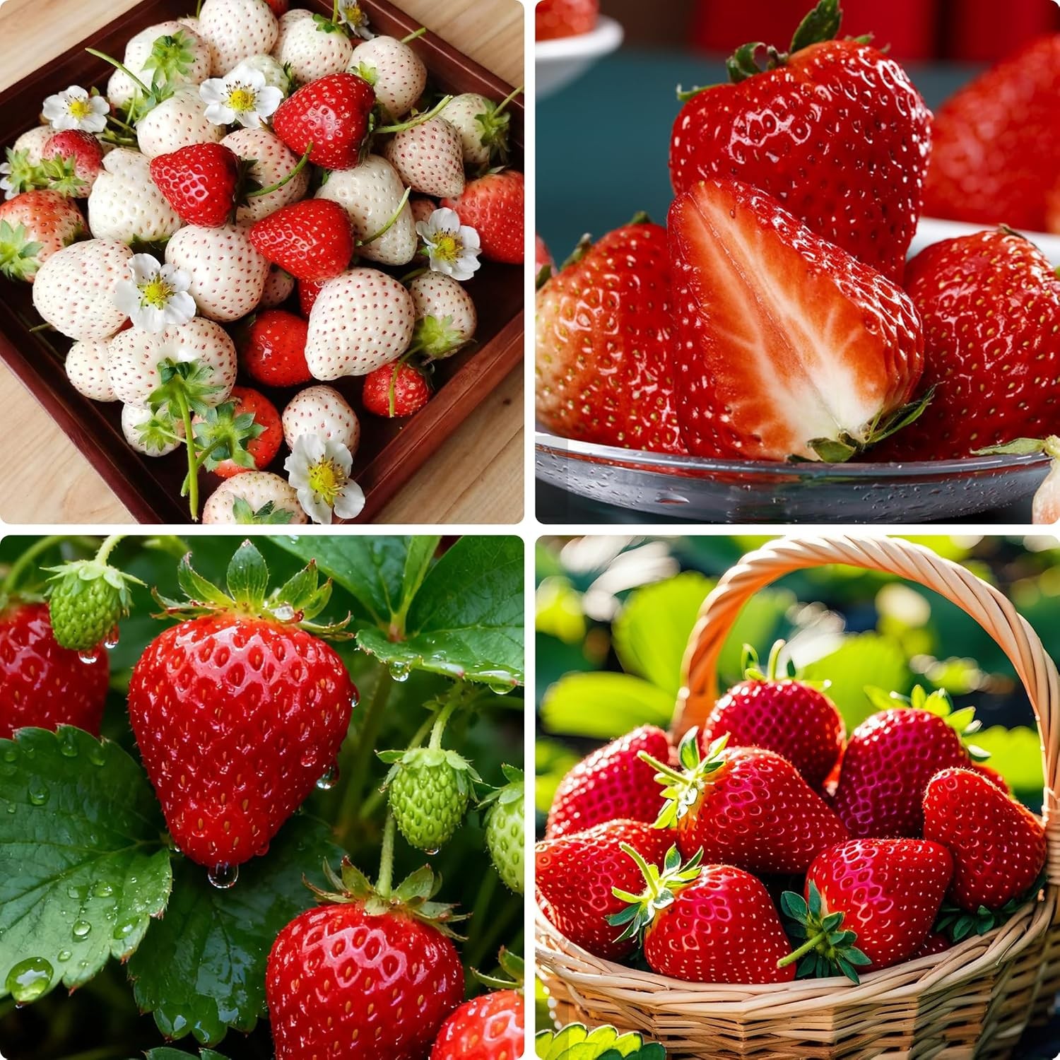Red Giant Heirloom Non-GMO Strawberry Seeds for Bulk Planting Online