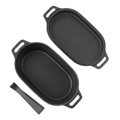 Enameled Cast Iron Dutch Oven, 3.5 Quart Pot with Lid and Dual Handles, Heavy-Du