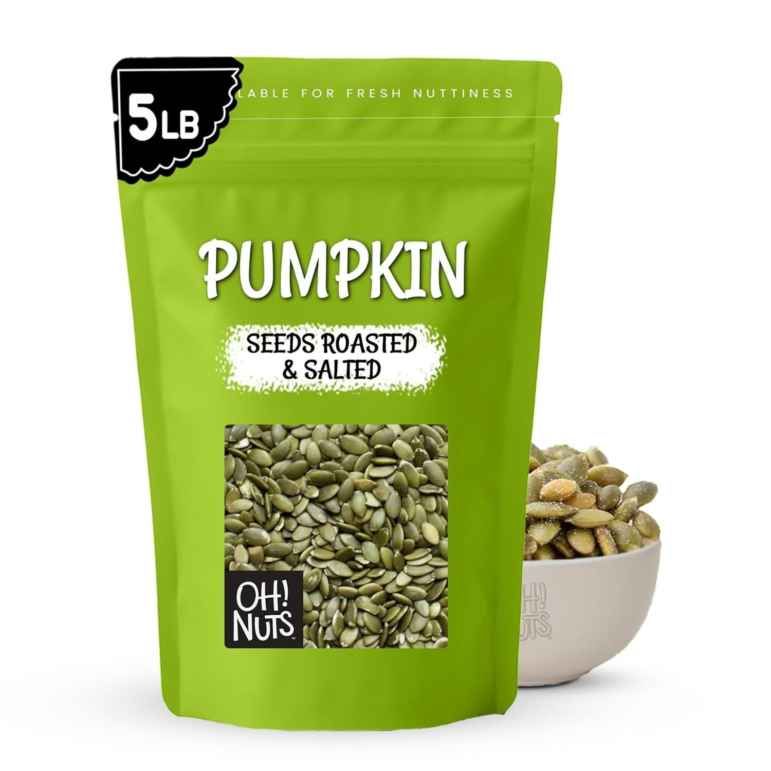 5 lb Roasted & Salted Pumpkin Seeds – Healthy Pepitas Snack