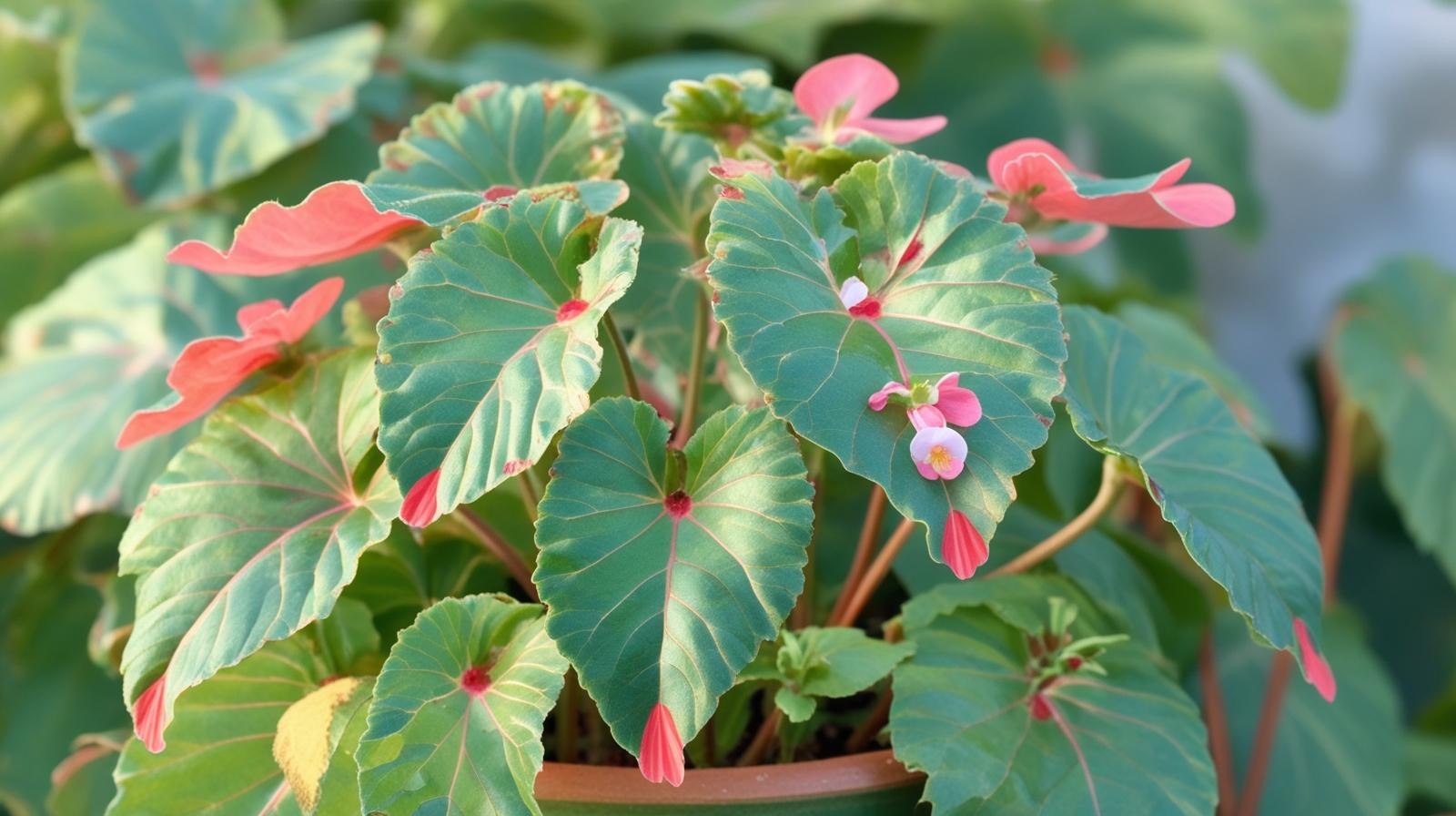 Angel Wing Begonia Richmondensis Pink Rooted Starter Plant BUY 2 GET 1 FREE