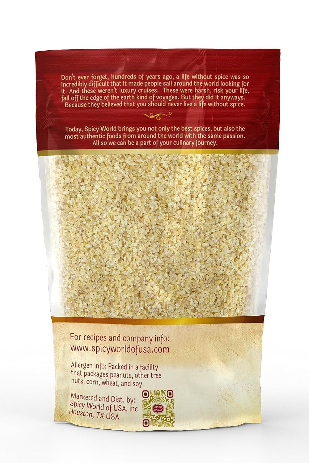 Bulgur Cracked Wheat Medium Coarse #2, 2 LB Bag (32oz) | 2 Pound (Pack of 1)