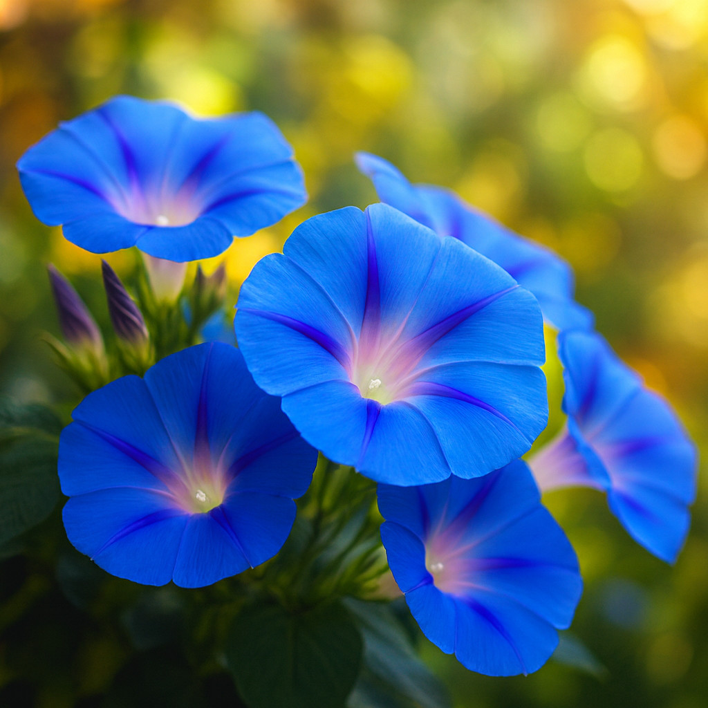 200 HEAVENLY BLUE MORNING GLORY SEEDS HUMMINGBIRDS BUTTERFLIES FLOWER CLIMBER US