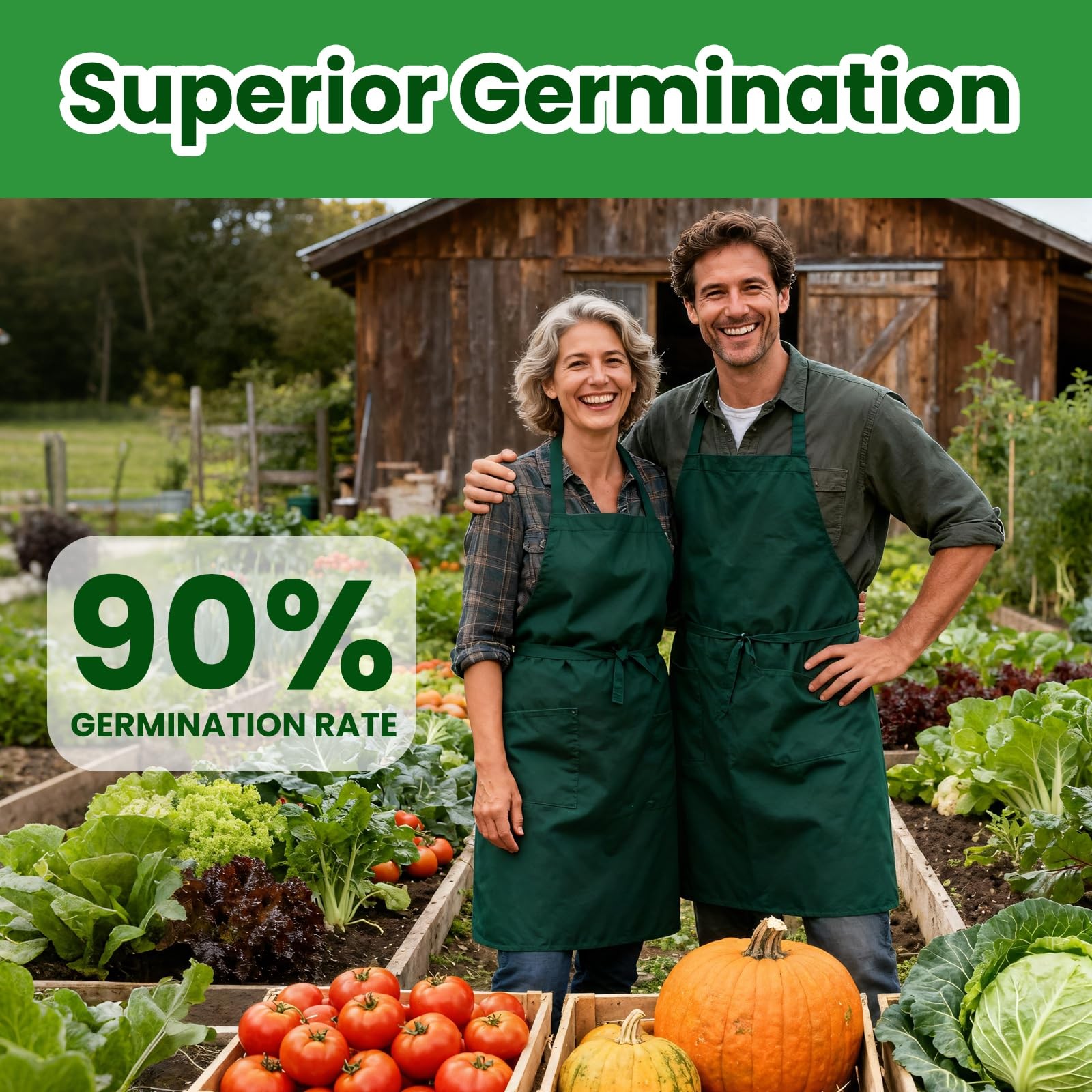 55 Vegetable Seeds Variety Pack 39,000+ Heirloom Seeds for Planting Vegetabl…