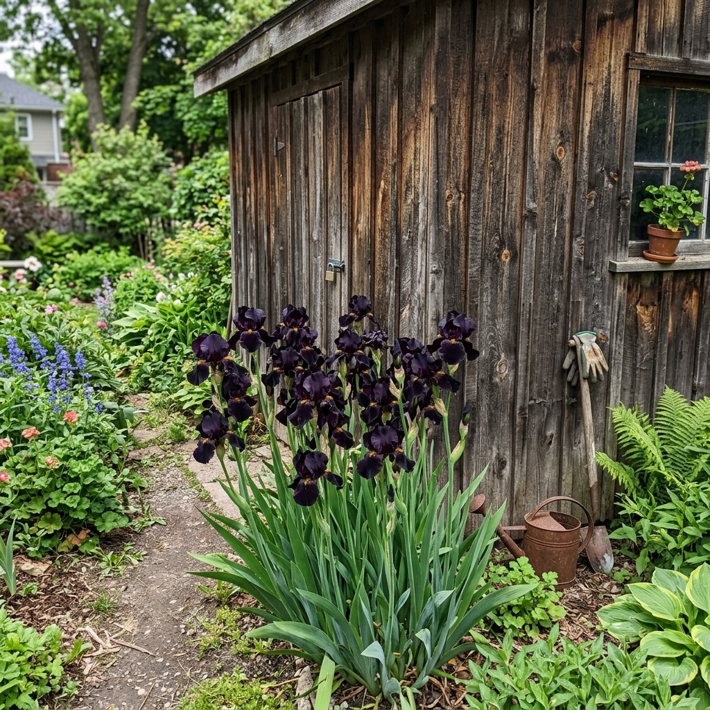 50 Count Black Iris Seeds – for Garden Borders, for Planting