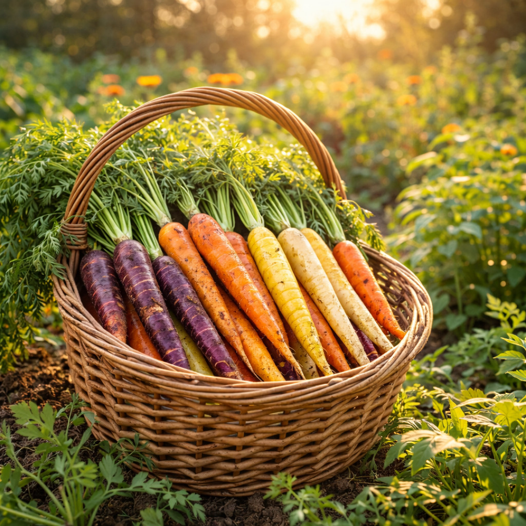 Rainbow Mix Carrot Seeds Colorful Heirloom Carrots 100 seeds