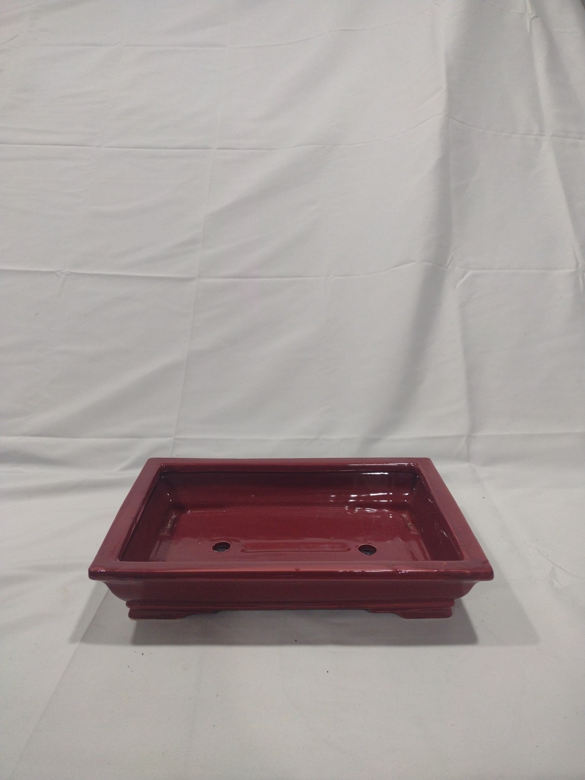 Unknown Japanese Tokoname Bonsai Tree Pot 10x6x3 Great Design Red Clay
