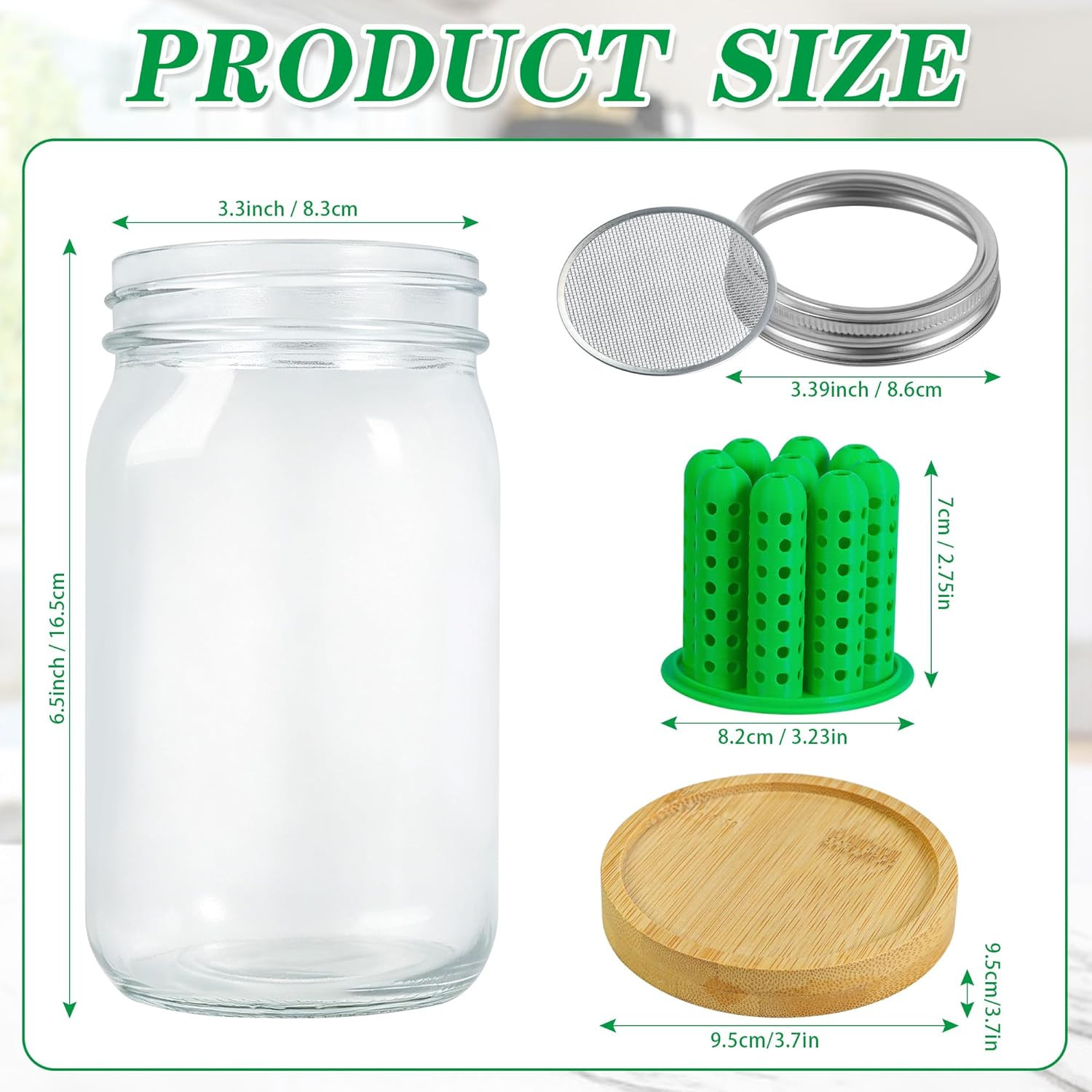 2-In-1 Seed Sprouting Set- Green Onion Regrower Kits – Onion Planter Scallion, G