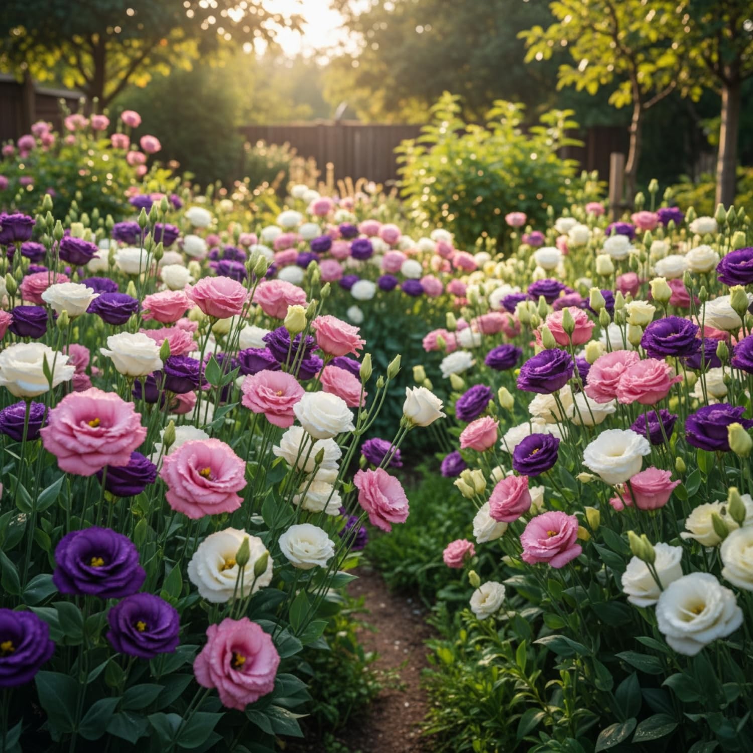1000 Lisianthus Seeds for Planting, Mixed Color Eustoma Flower Seeds,