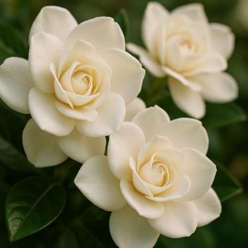 3-Pack Jasmine Gardenia August Beauty Live Plant – Shrub, Outdoor, Partial Sun