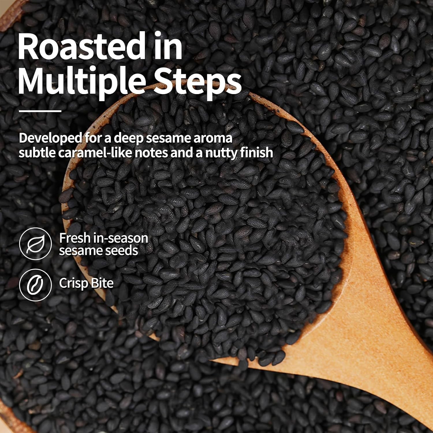 Roasted Black Sesame Seeds for Sushi, Noodles & Baking, Toasted Sesame Seeds …
