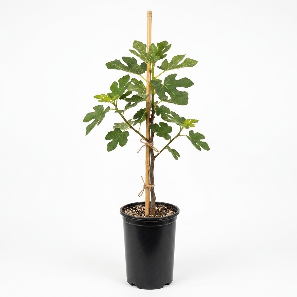 Live Black Mission Fig Tree Plant Sweet Edible Fruit Self-Fertile Potted 18-36in