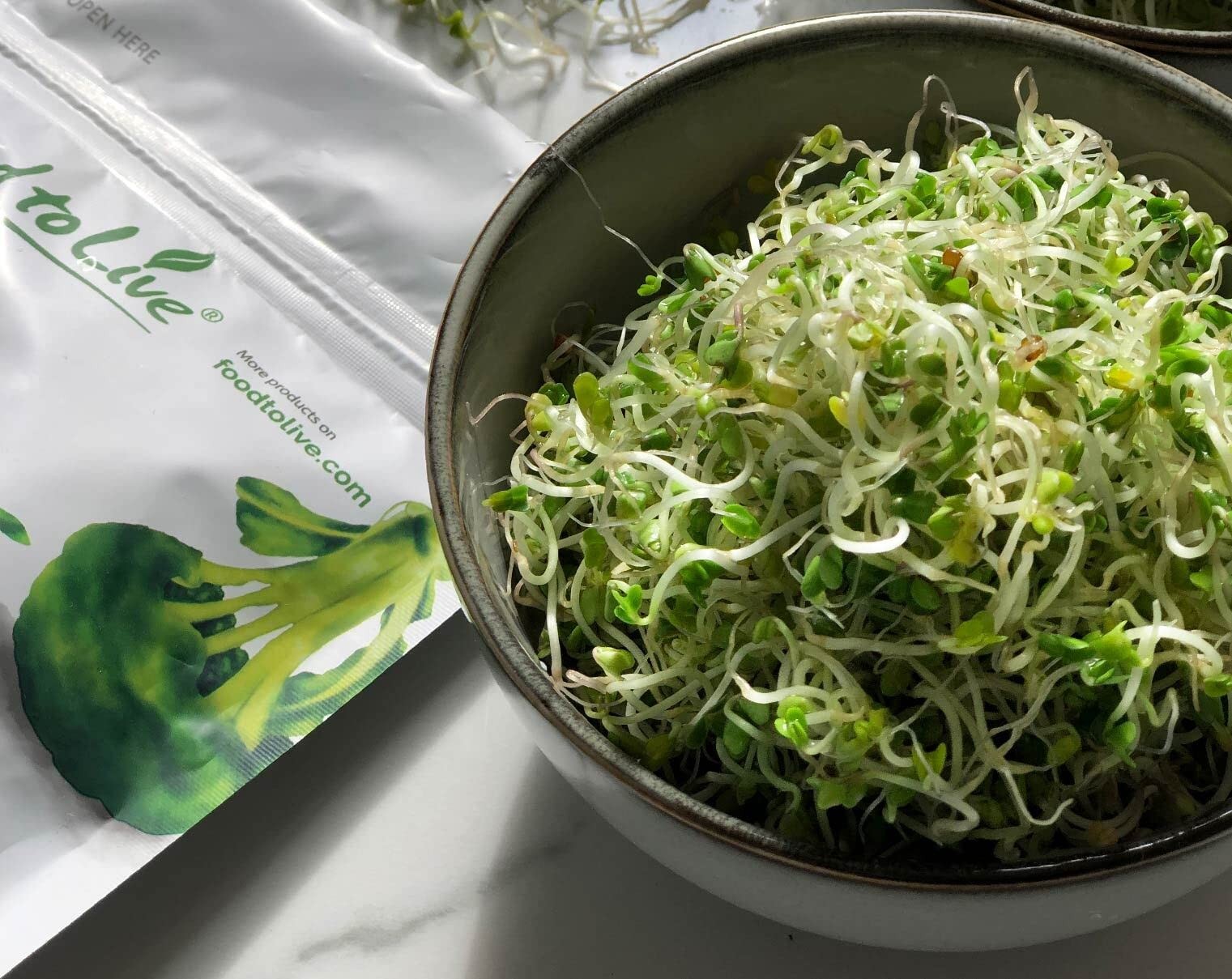 Food To Live Organic Broccoli Seeds For Sprouting 4 Pounds Non-Gmo Vegan Kosher