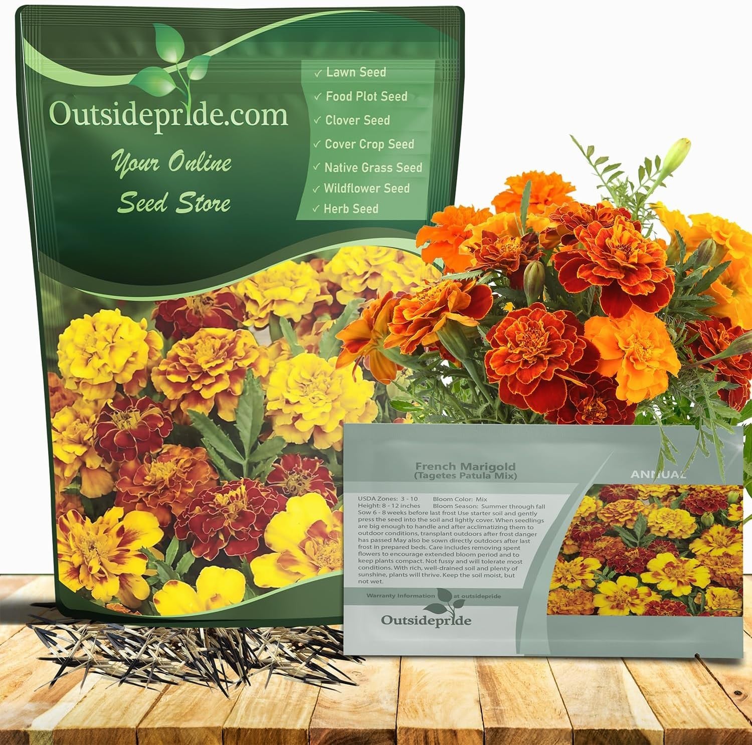 Low Maintenance Garden Marigold Seeds – Pollinator-Friendly