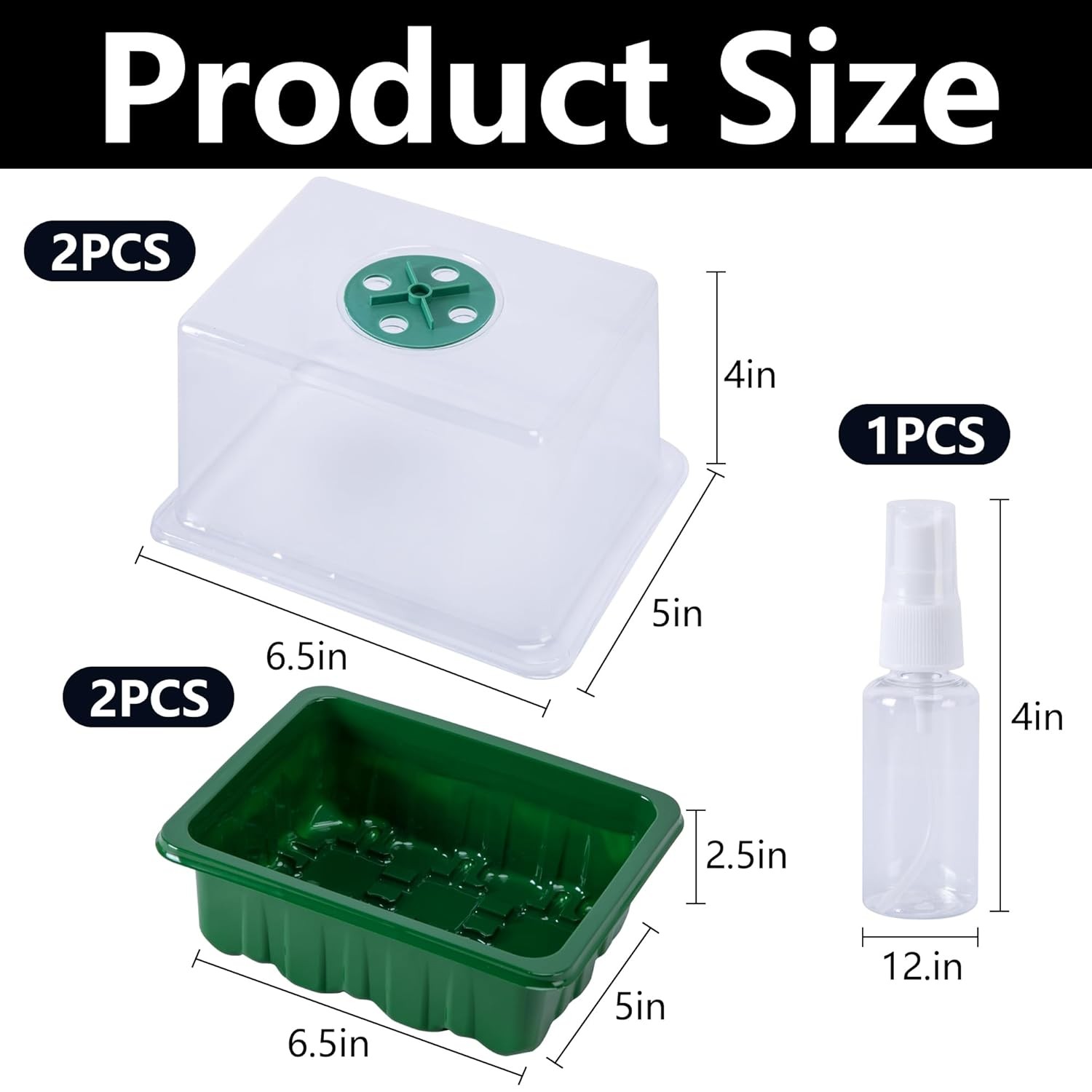 Monotub Mushroom Grow Kit 2 Pack Small 6.5in Fruiting Chamber Box Container