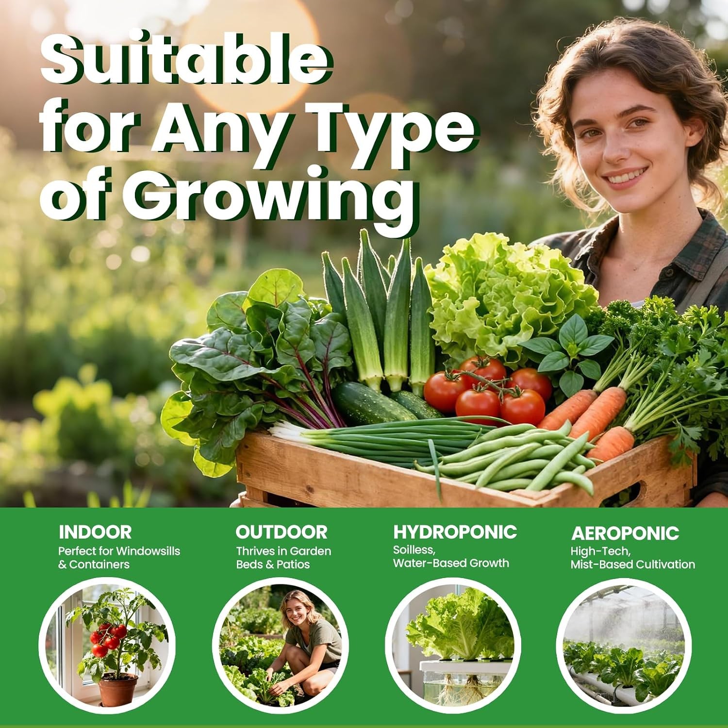 35 Heirloom Seeds Variety Pack – 21000+ Seeds for Planting Vegetables and Fruits