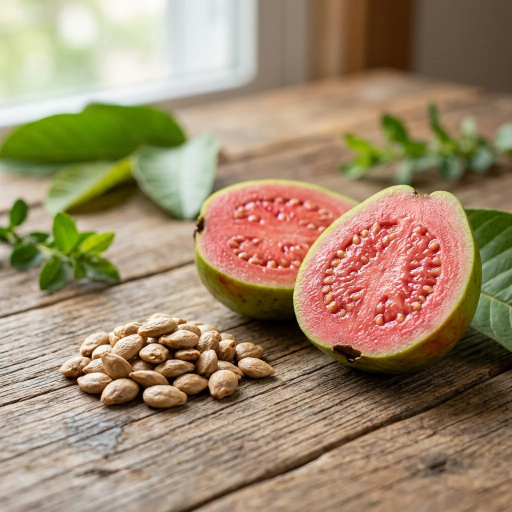 100 Tropical Red Guava Seeds for Planting – Exotic & Delicious Fruit Seeds for