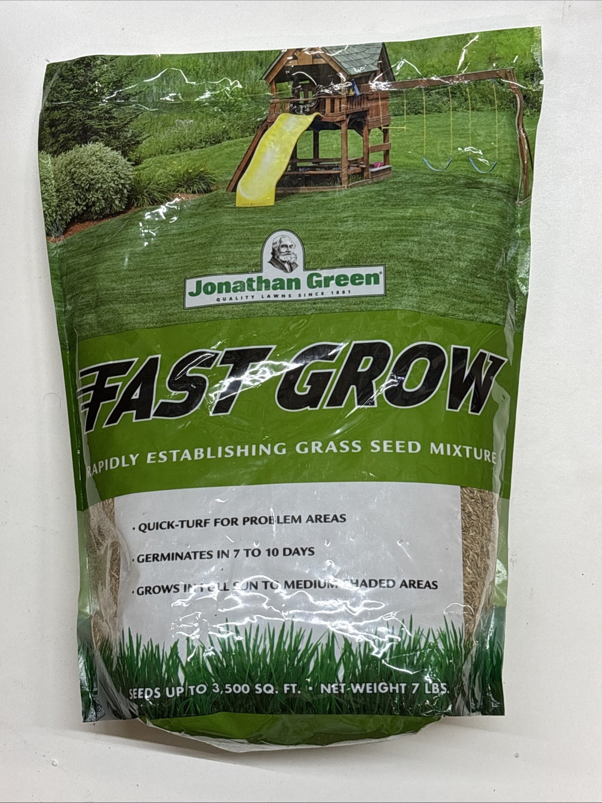 Fast Grow Grass Seed (7 lb) – Perfect for Quick Lawn Establishment & Overseeding