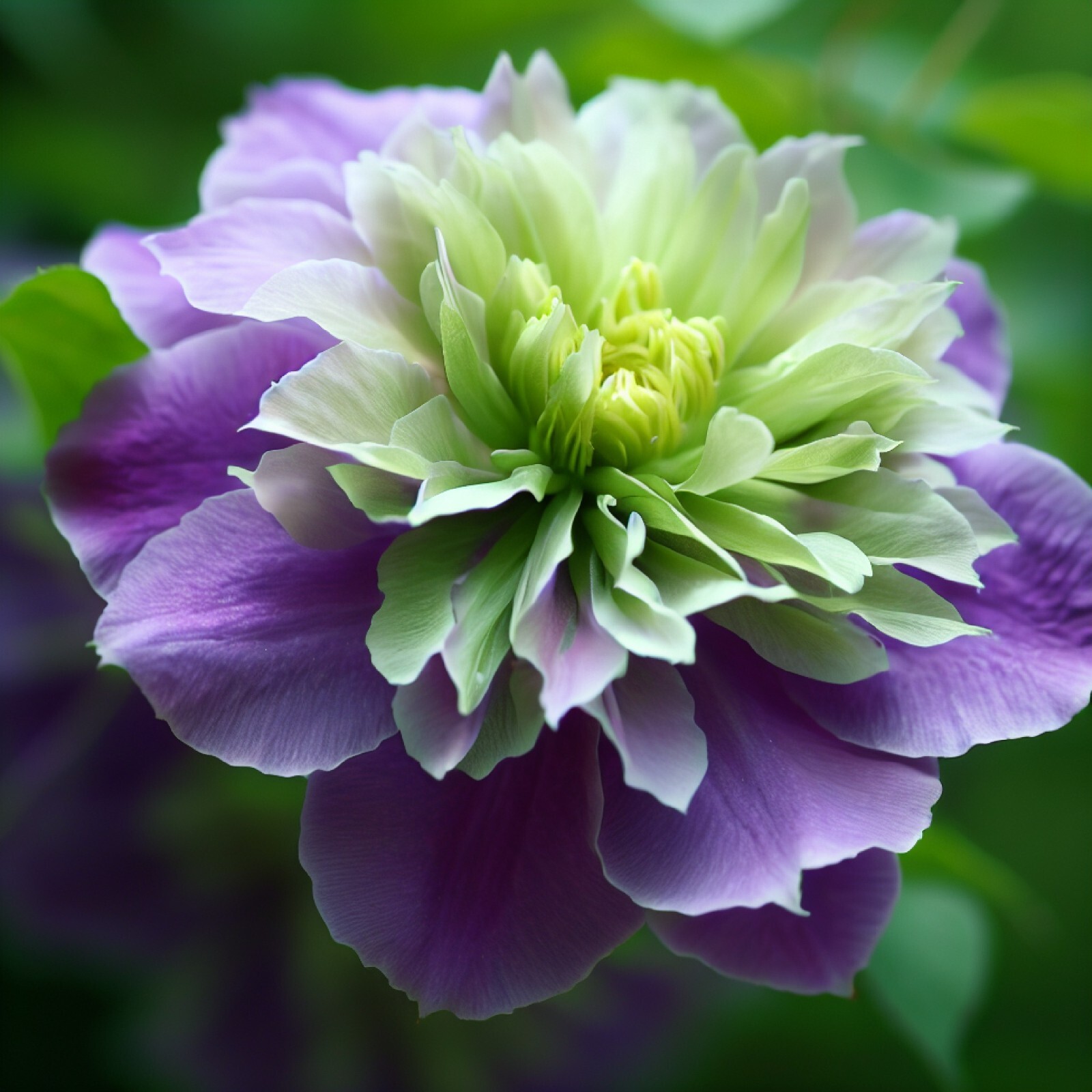 25 Double Purple Green Clematis Seeds Flower Seed Perennial Flowers Vine US SELL