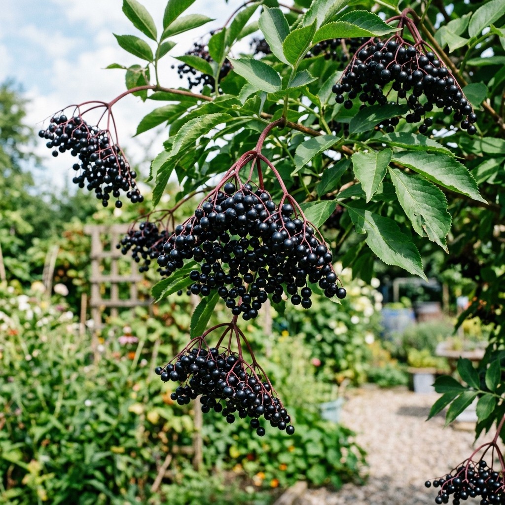 50 Pcs Elderberry Seeds | Home Garden Outdoor Shrub Plant Seeds