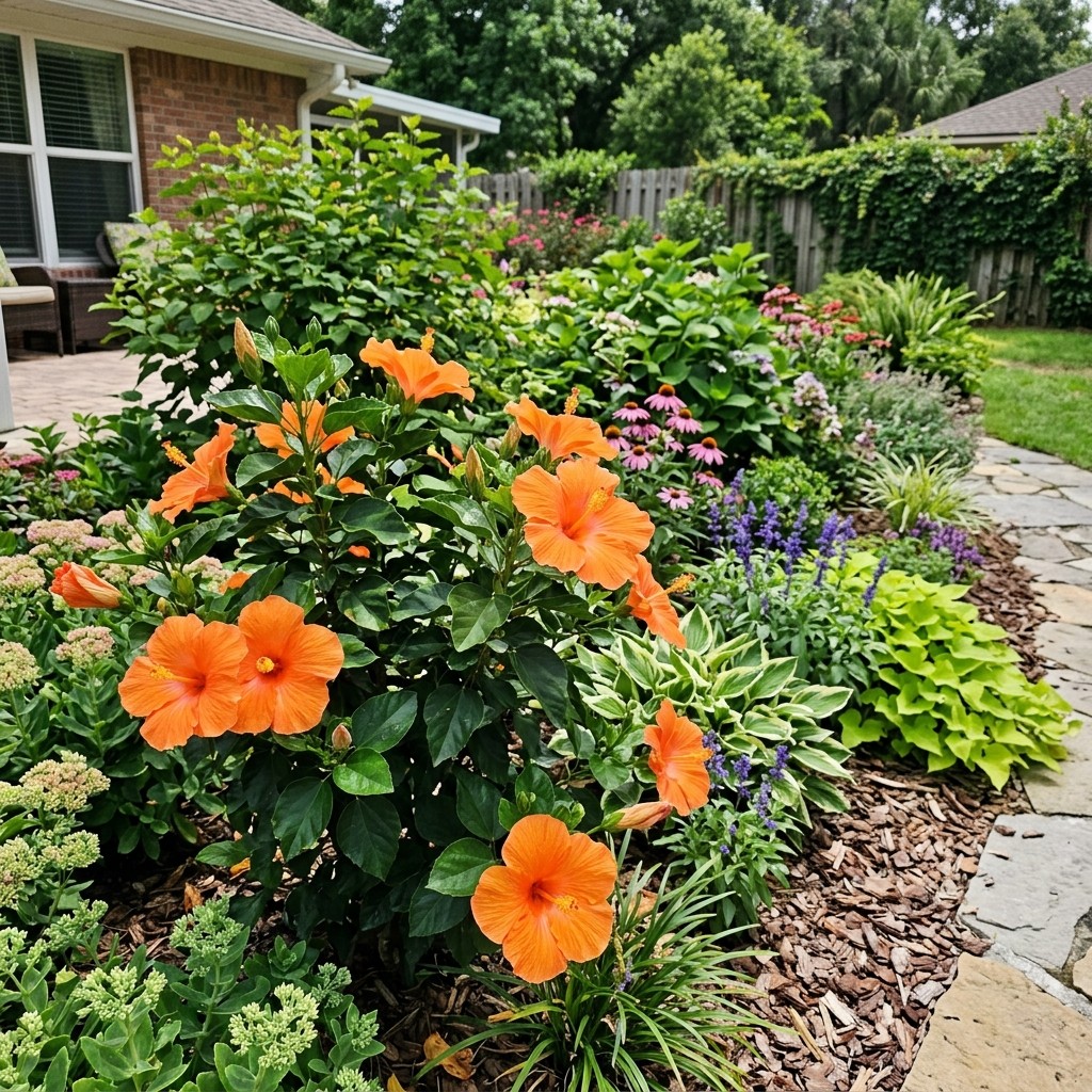 100 Count Tropical Orange Hibiscus Seeds – Non-GMO Heirloom Seeds, Outdoor
