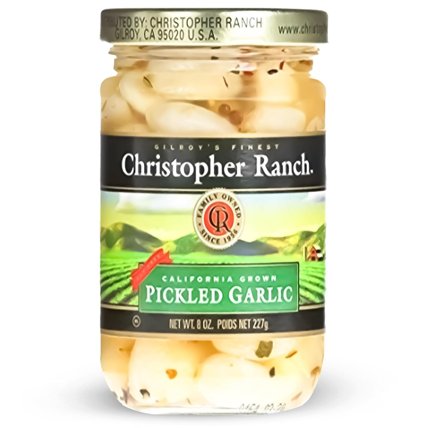 Christopher Ranch Pickled Garlic Cloves in a Jar | 100% California-Grown Fresh G