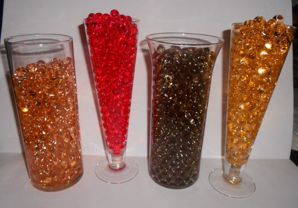 Watering gel Beads for use with Lucky Bamboo & tropical plants reduce watering