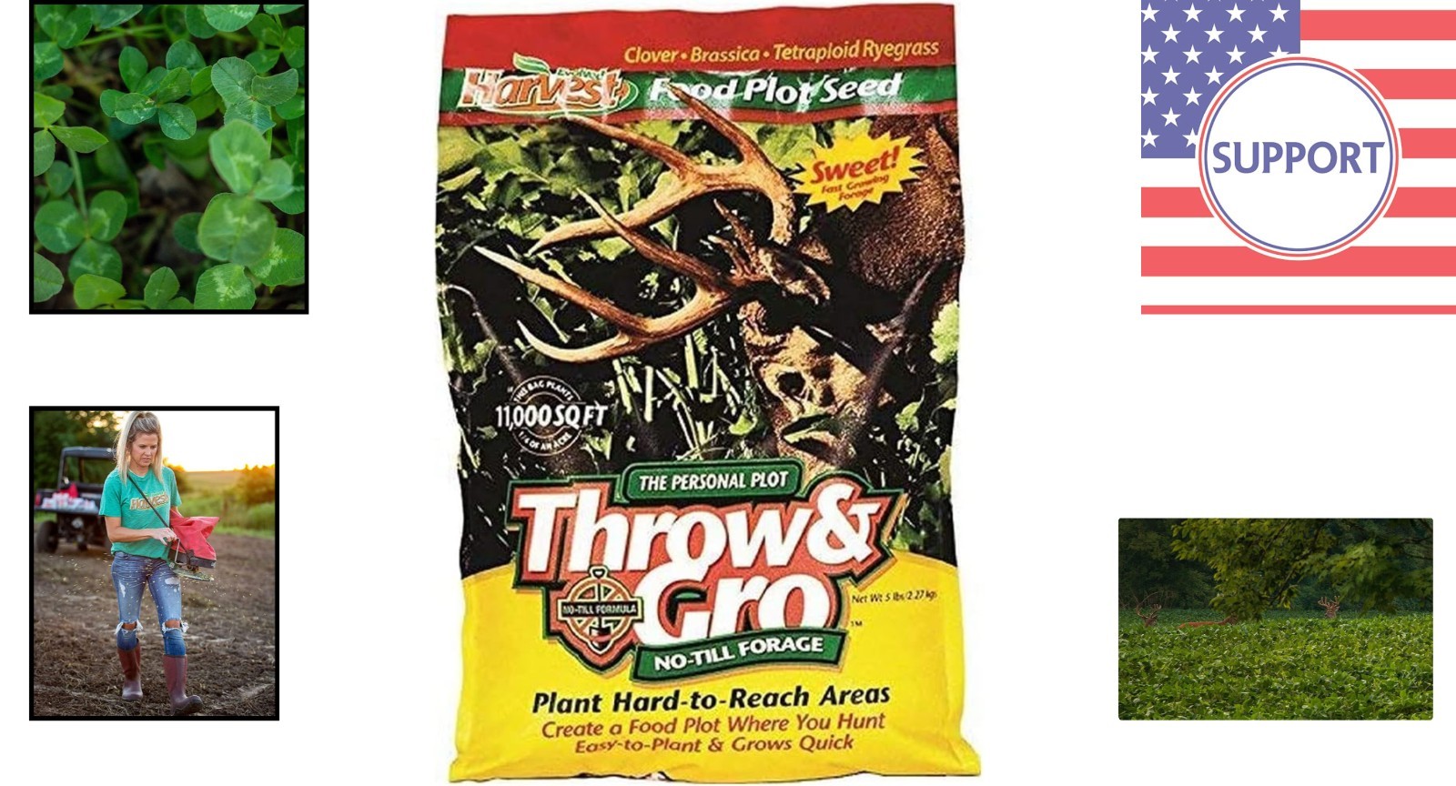 Evolved Harvest 5 Lbs No-Till Forage – Nutrient-Rich Fast-Growing Deer Seed