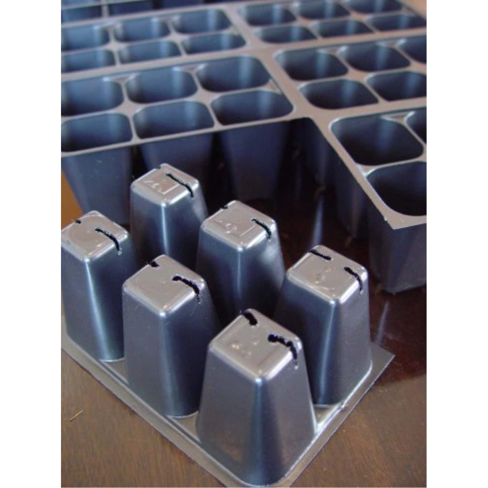 Seedling Starter Trays, 720 Cells: (120 Trays; 6-cells Per Tray), Plus 1 Pack