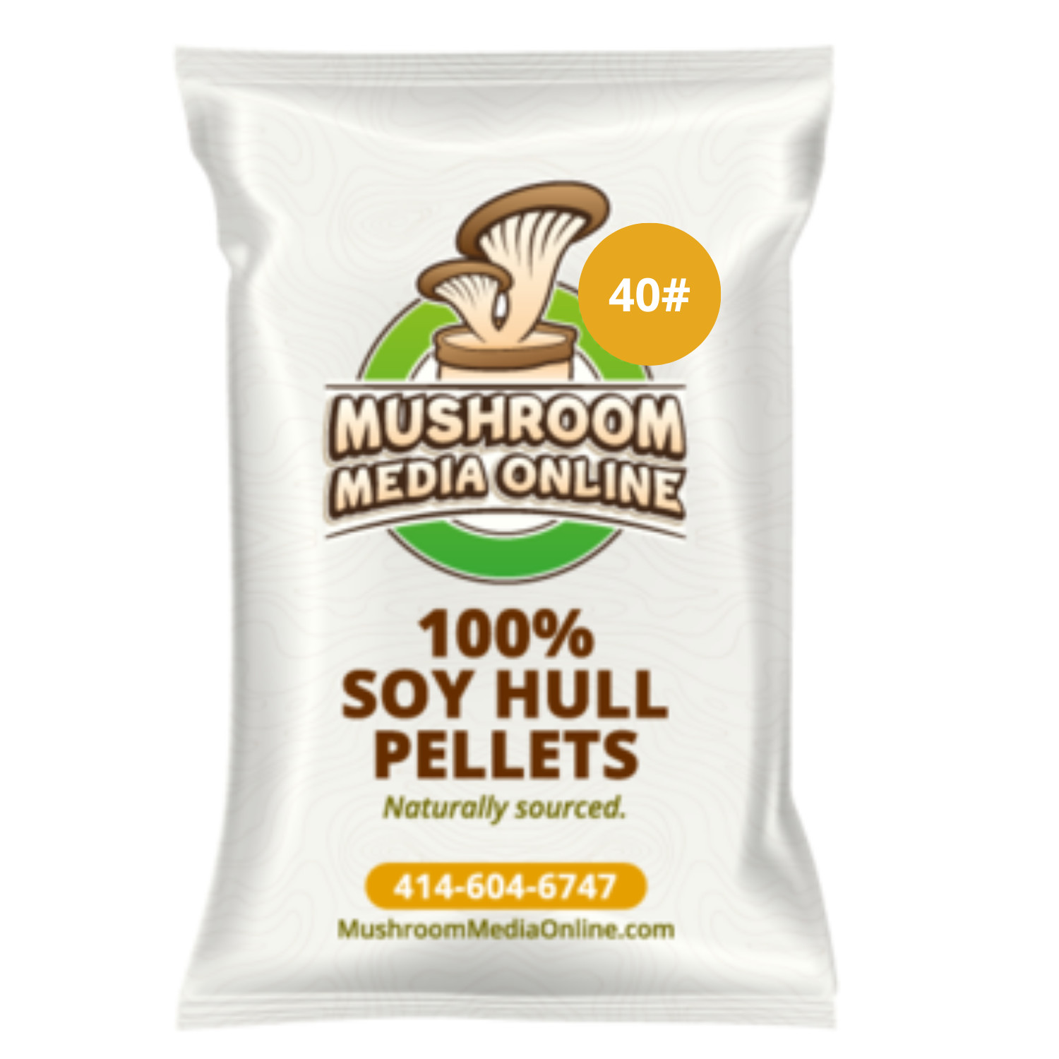 MushroomMediaOnline – 100% Soy Hull Mushroom Pellets (Supplement)
