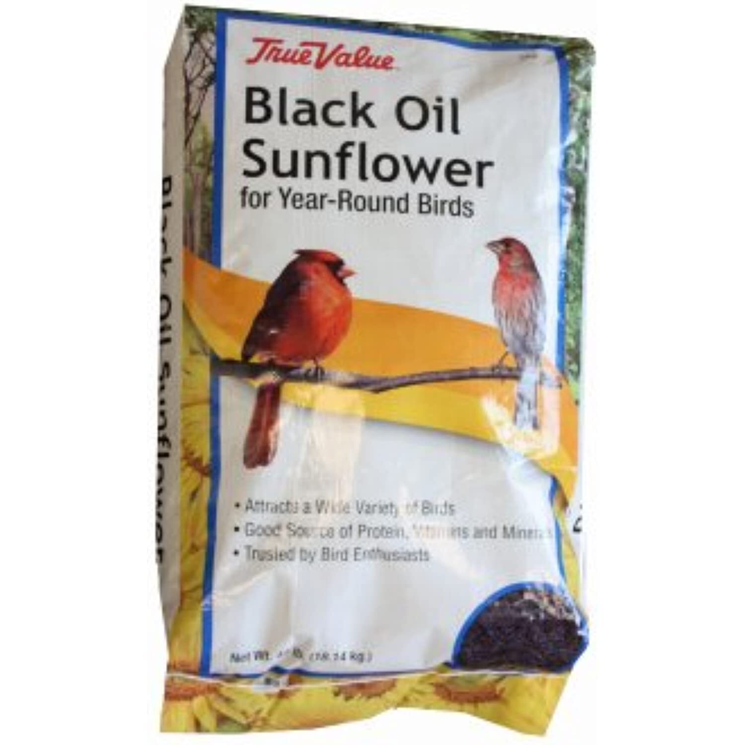 jrk seed & turf supply b110040t True Value, 40LB, Black Sunflower Bird Seed
