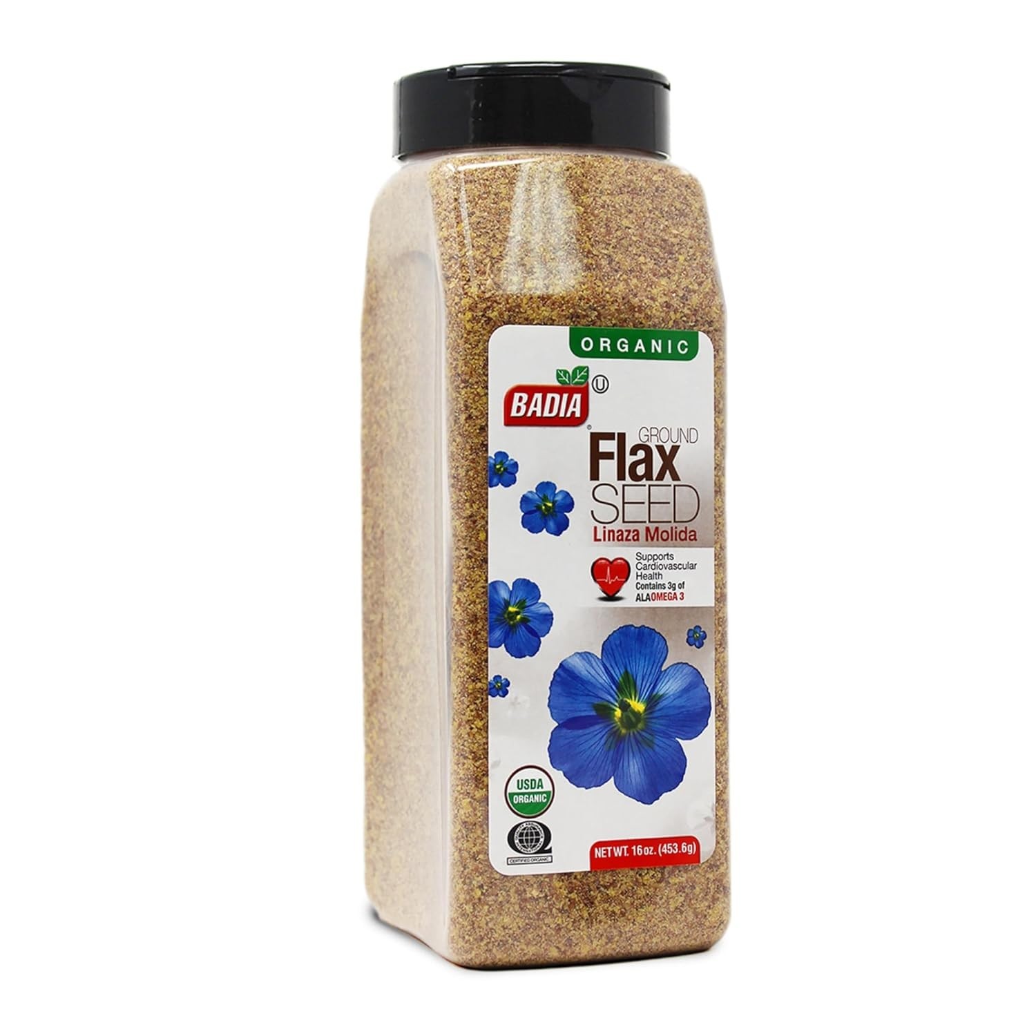 Organic Ground Flax Seed, 16 oz – Nutrient-Rich Superfood for Cooking & Baking