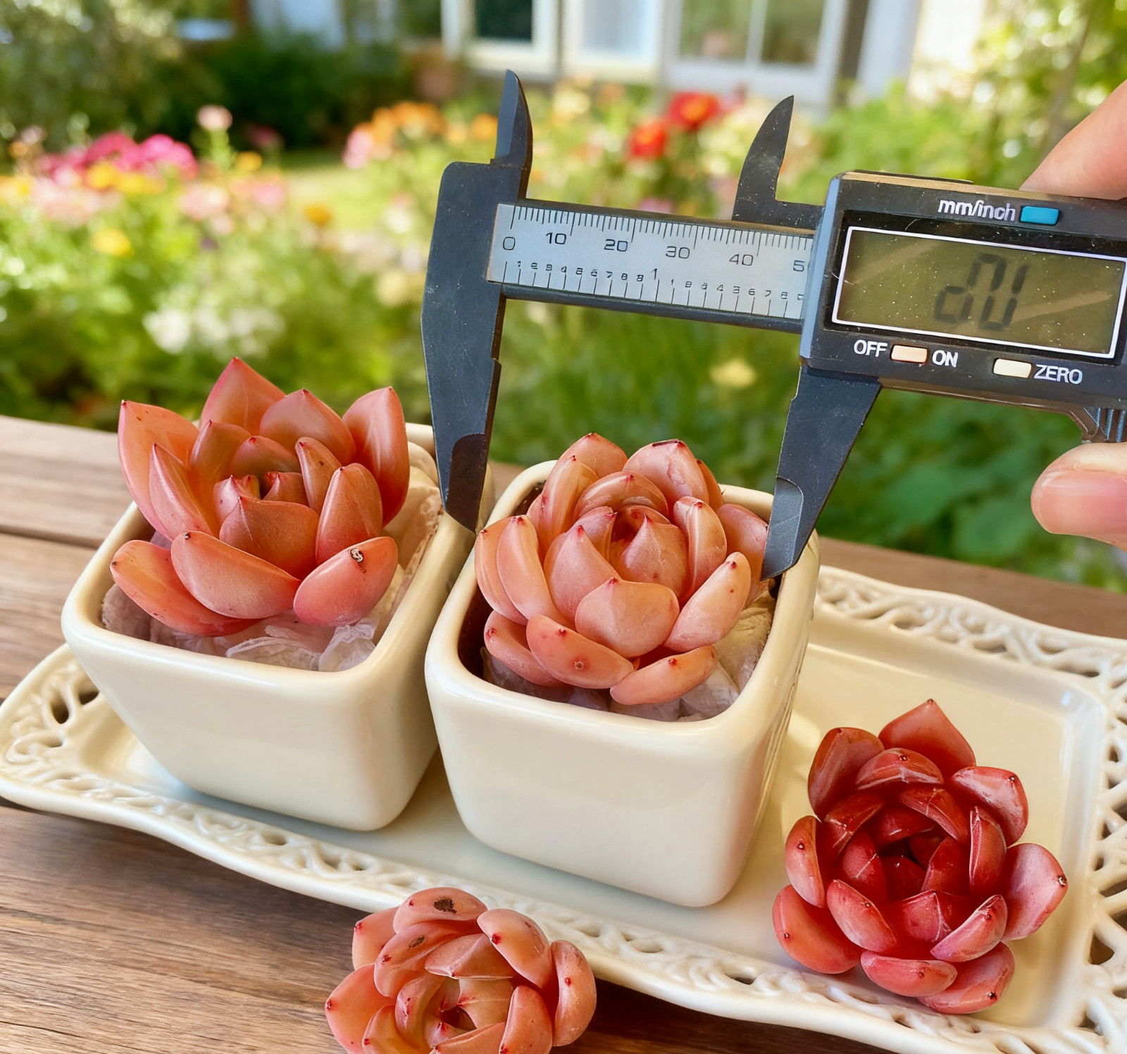 Echeveria Red Wine Champagne Succulents Plants Live, Bare root without soil pot,