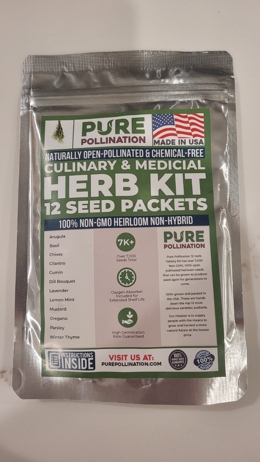 Heirloom Herb Seeds Variety – 12 Unique Seed Packets