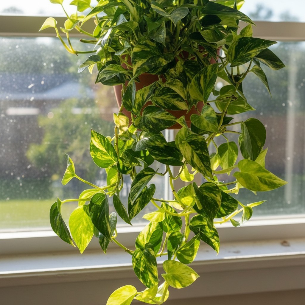 Rooted Golden Pothos Cutting – 2 Live 4–5″ Starter Vine for Indoor Growing