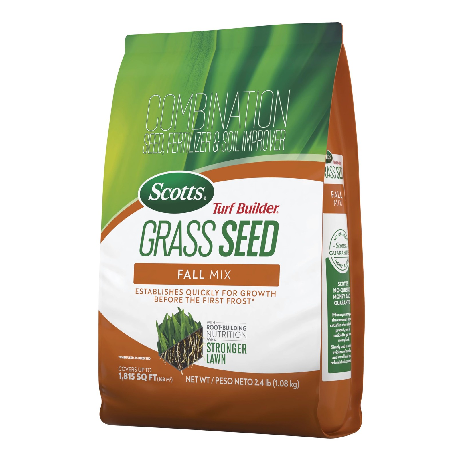 Scotts Turf Builder Grass Seed Fall Mix -Grass Seed Plus Lawn Fertilizer And