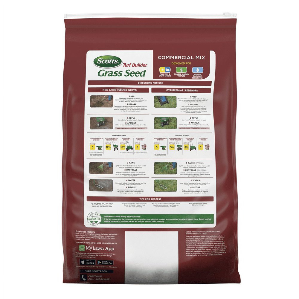 SCOTTS GRASS SEED Turf Builder Commercial Mix