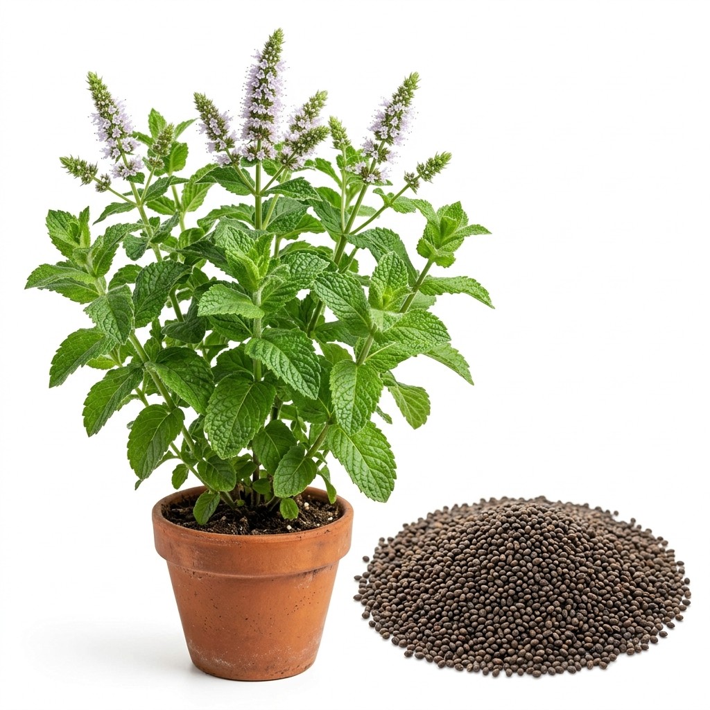 1150 Apple Mint Seeds – Fuzzy Leaves with Fruity Scent – Excellent for Jellies