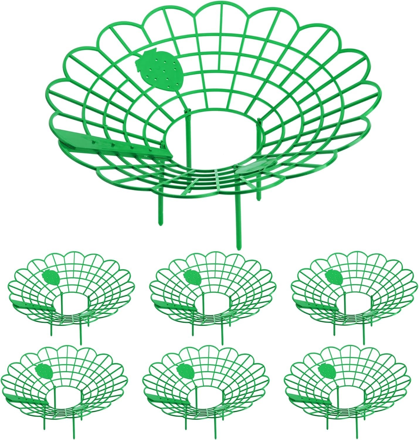 Flexible 6 Pack Strawberry Supports with Easy Locking for Mess-Free Gardening
