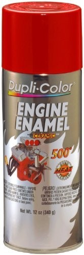 Dupli-Color DE1632 Ceramic Chrysler Industrial Red Engine Paint – 12 oz. Color: