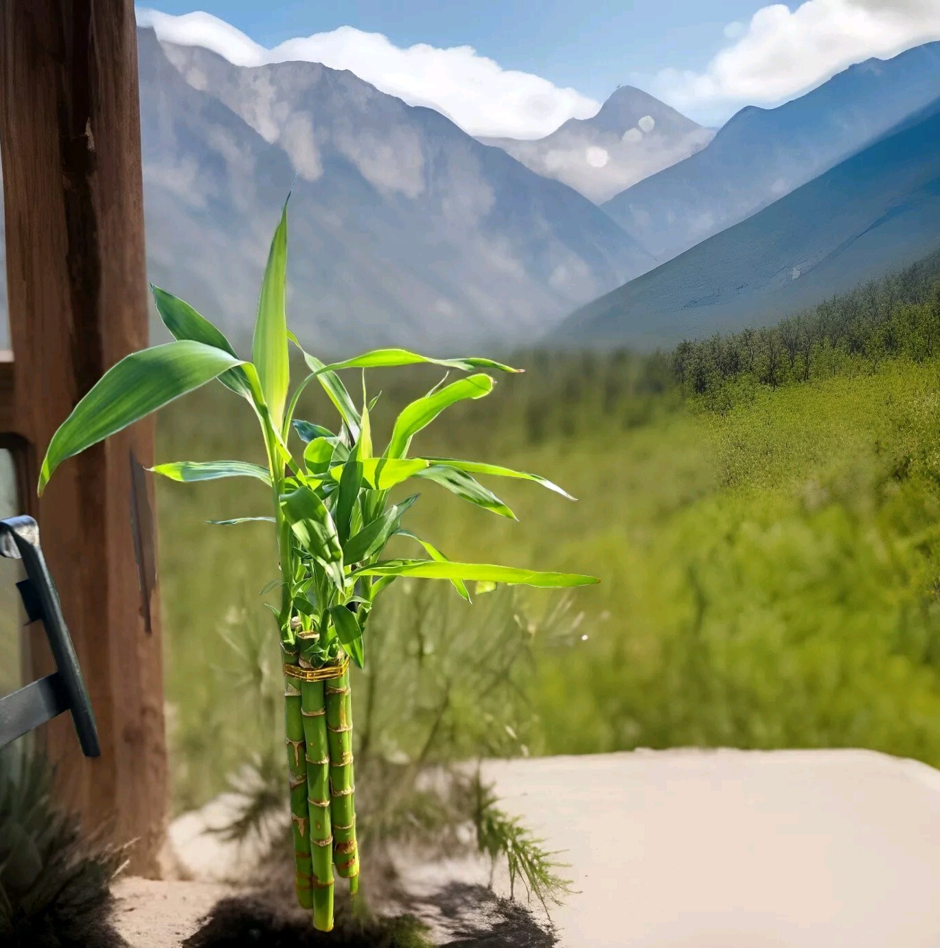 8″ Lucky Bamboo 6 Healthy Plants, Gift, Feng Shui, Water Plant, Free Shipping