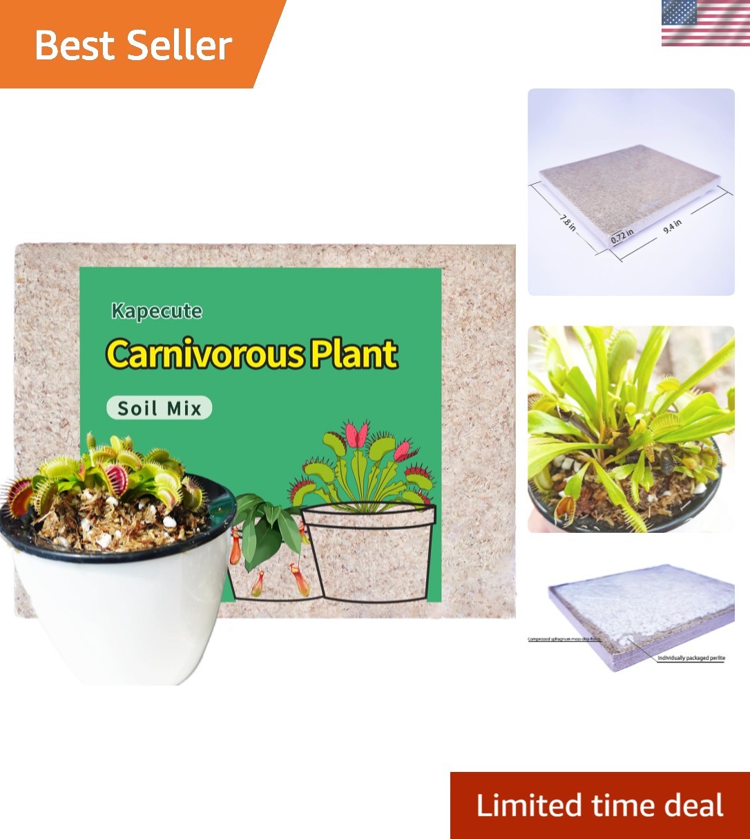 Handpicked Soil Mix for Carnivorous Plants – 8 Quarts of Quality Assurance