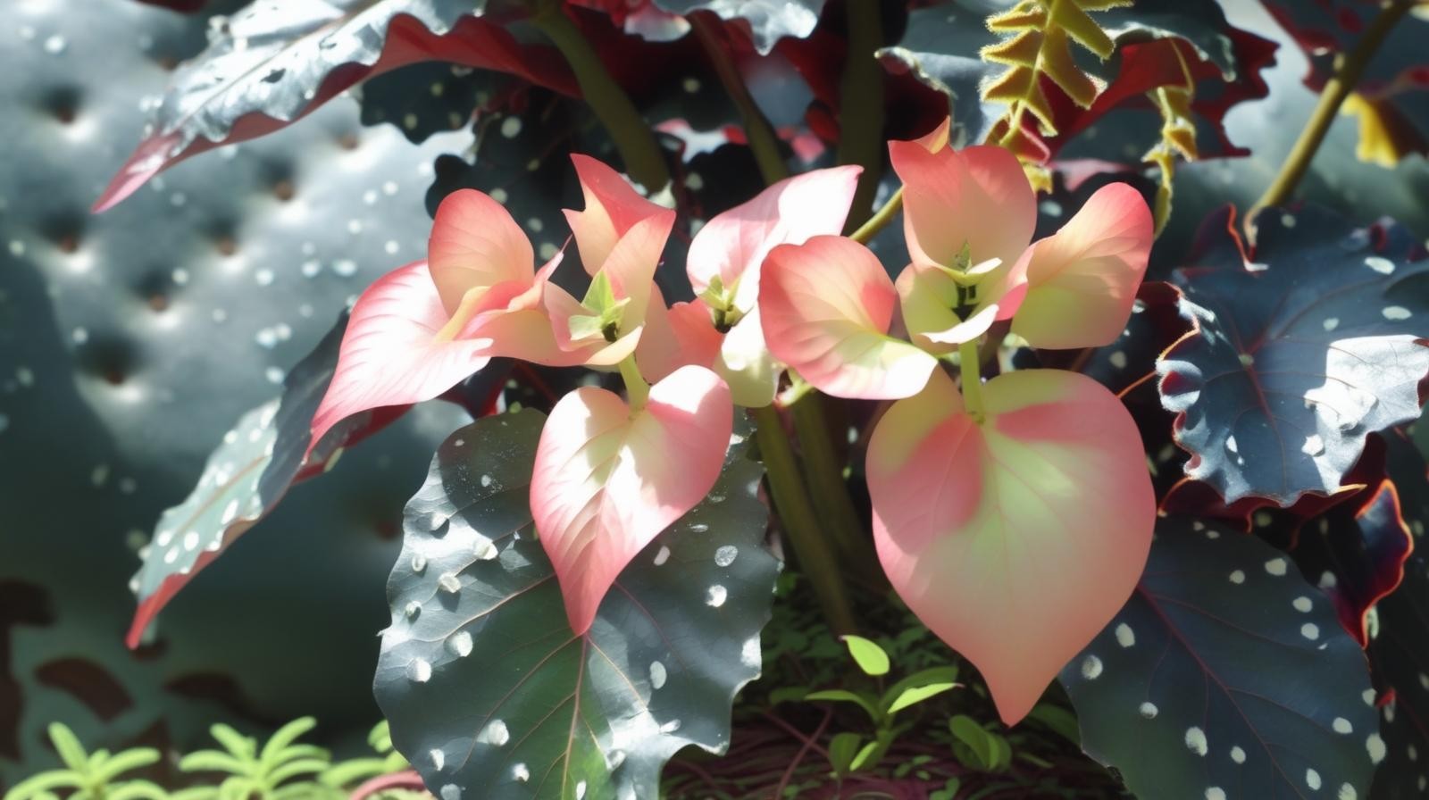 Angel Wing Begonia Fannie Moser Live Rooted Starter House Plant BUY 2 GET 1 FREE