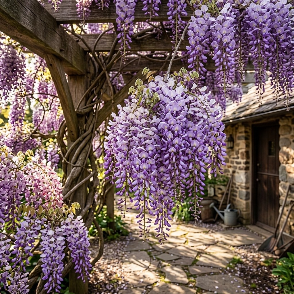 20pcs Wisteria Seeds Beautiful Ornamental Flower Seeds for Home Garden Yard Balc