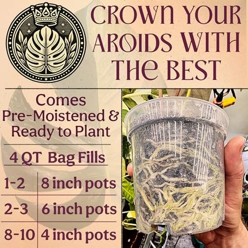 Organic Potting Mix for Alocasia, Philodendron, Monstera – Well Draining Soil, 4