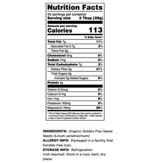 USDA Certified Organic Golden Flax Seeds – 6 Lbs Total, Packed for Freshness