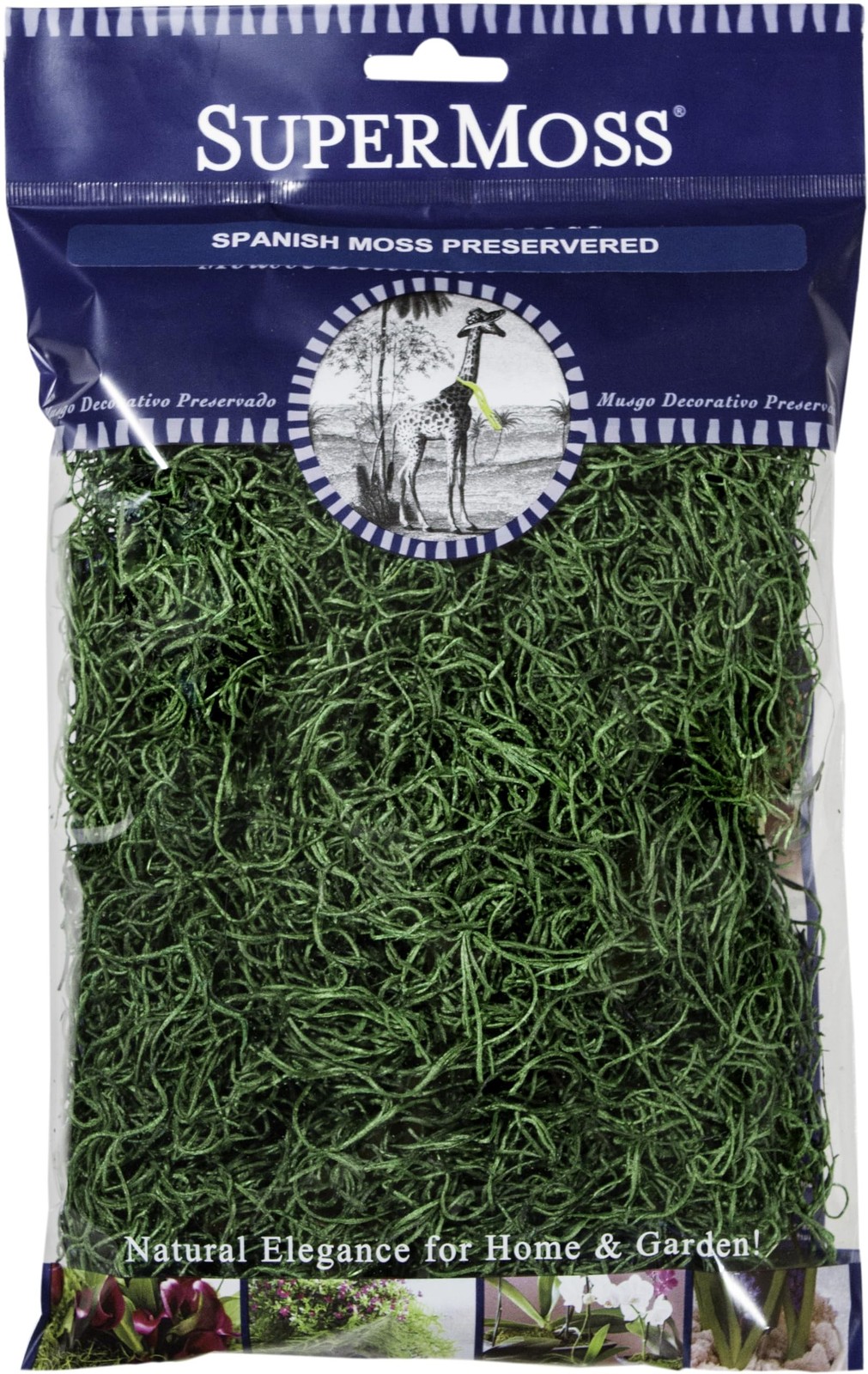 SuperMoss (26903) Preserved Spanish Moss – Decorative Moss for Crafts, Pot