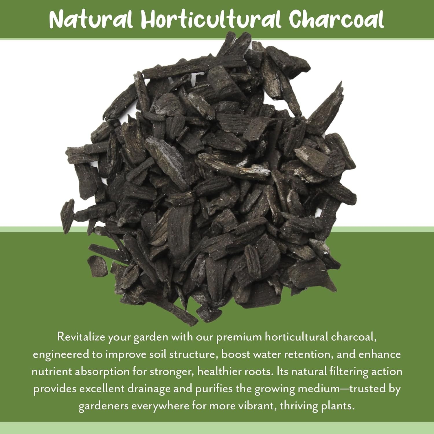 30 Qt Hardwood Horticultural Charcoal – Air Purifying & Drainage Aid