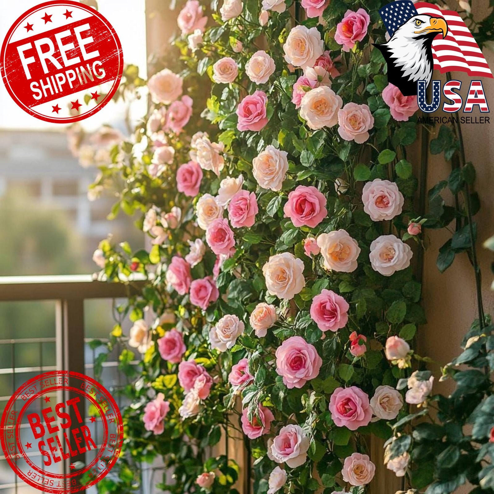 Wivolibe Climbing Rose Seeds 350+
