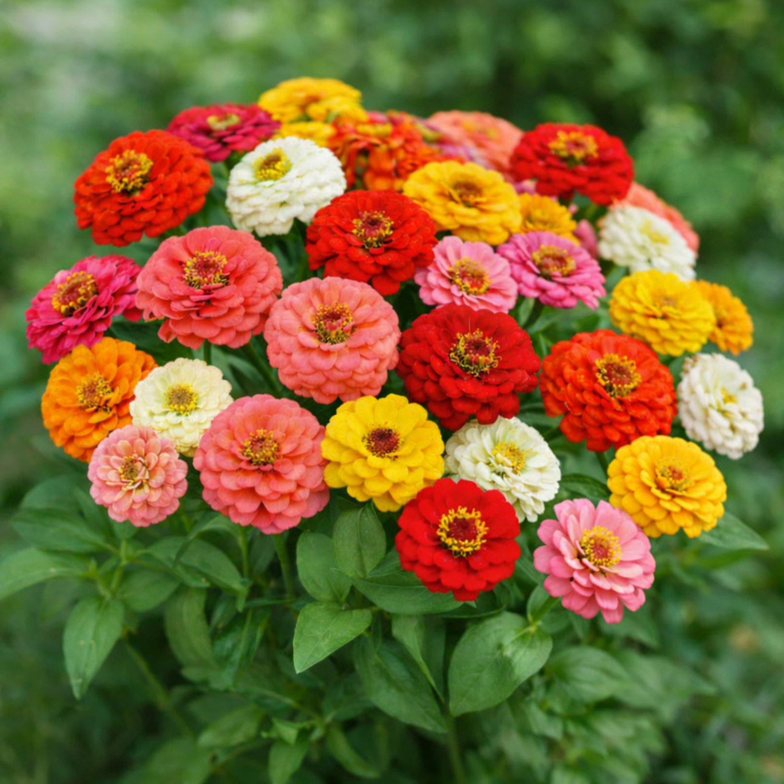 Pumila Zinnia Seeds Mix Heirloom Non GMO Cut and Come Again